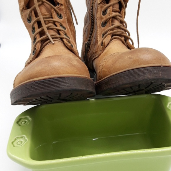 Steve Madden Saffrin Leather Boots Sz 7.5 - Picture 6 of 8